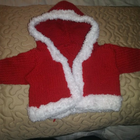 Baby Xmas sweaters - hand knitted. - Picture 2 of 2